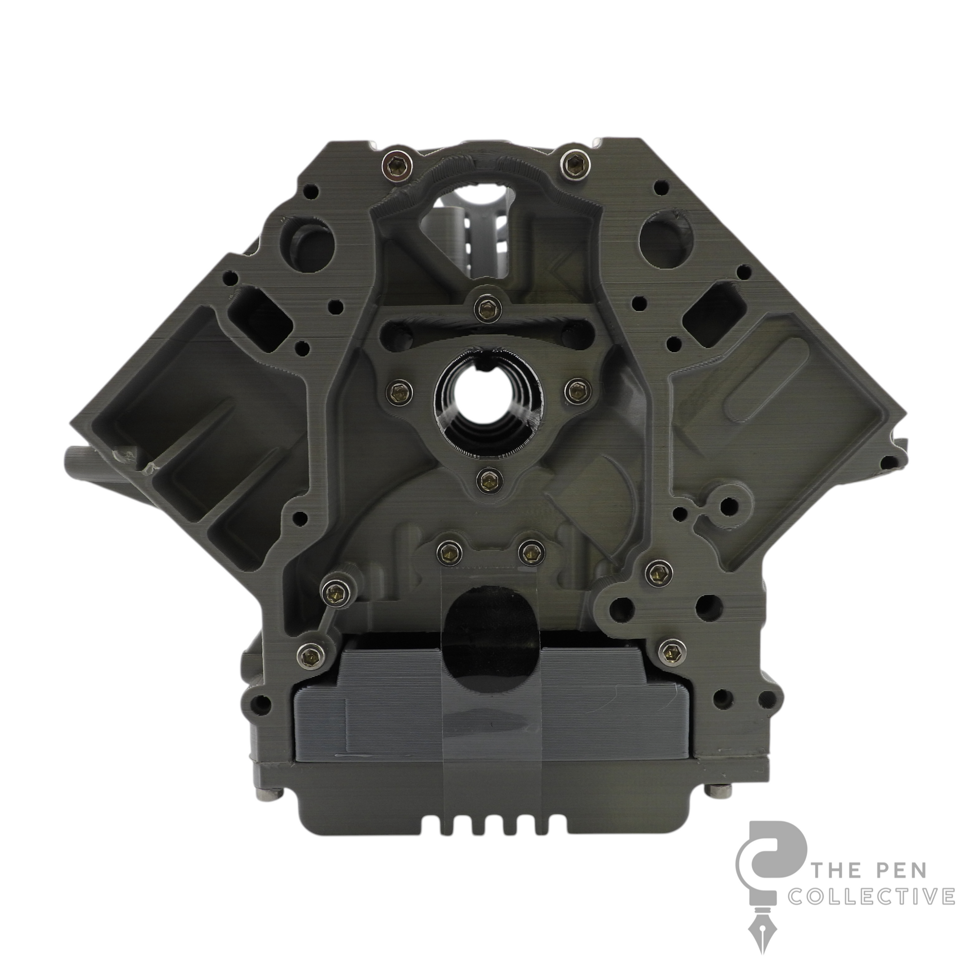 V8 Engine Block Inspired Pen Stand, Black or Silver