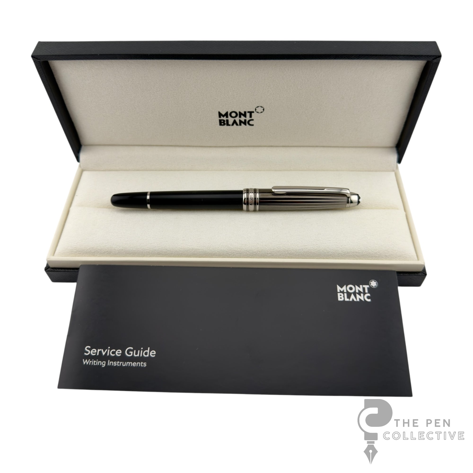 Montblanc Meisterstuck Solitaire Doue Black and White Fountain Pen - 101404