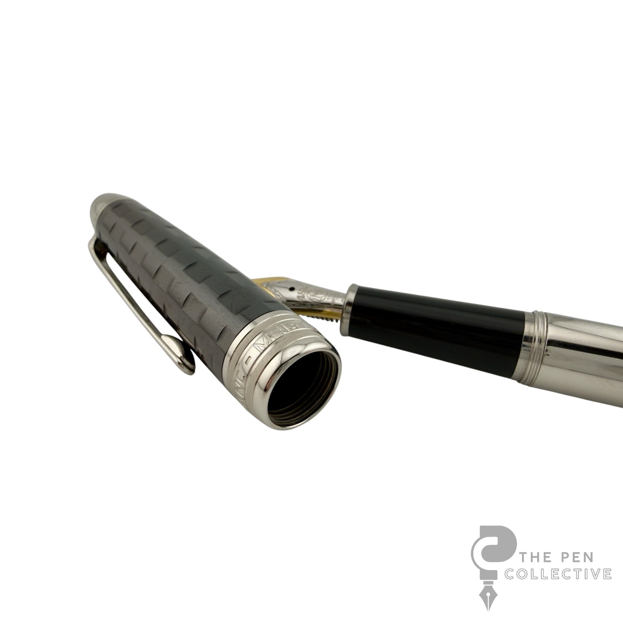 Montblanc Meisterstuck Solitaire Ceramics Black Prisma Fountain Pen - 103106