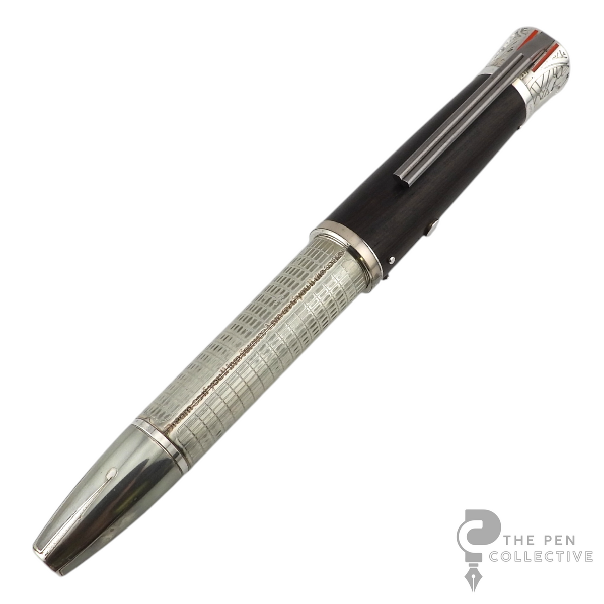 The Pen Collective Montblanc James Dean Limited Edition 1931 fountain pen with sterling silver and dark brown wood barrel